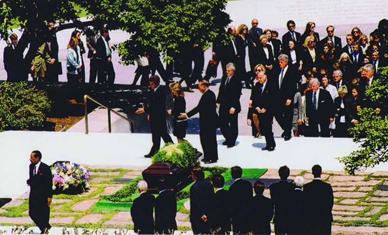 Hohensee’s view of the funeral of Jacqueline Kennedy Onassis on May 23, 1994