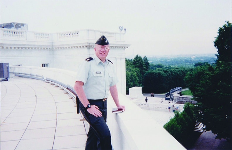 Hohensee at the Amphitheater overlooking Arlington National Cemetery