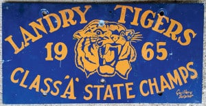 L LANDRY STATE CHAMPS PLATE