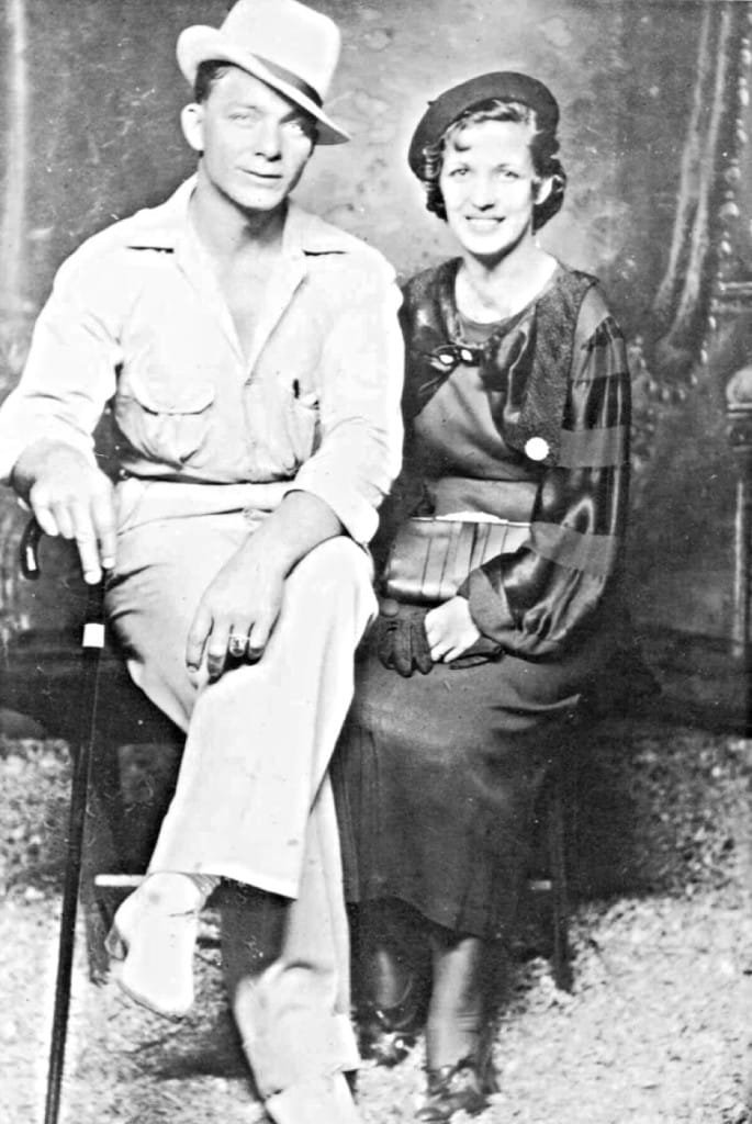 Smokey and Margie just after they were married — late 1930s.